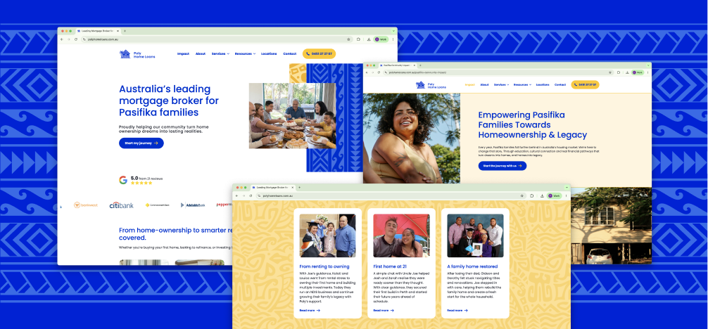 Poly Home Loans - Website design by Mortgage Broker Website